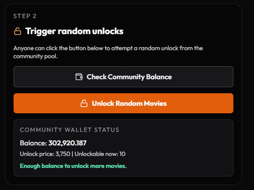 pyroplaytv's tweet photo. Someone just sent 300k $PYRO for the community to unlock random movies!

Go to https://t.co/6WvJq7Msig and press Unlock Random Movies, and you will unlock movies for the Community for free!

CA: 14qW8bcMkmHQtgJ8VohkR4FXiuYWqvLy4AtpGbuDpyro https://t.co/clO4jrEvop