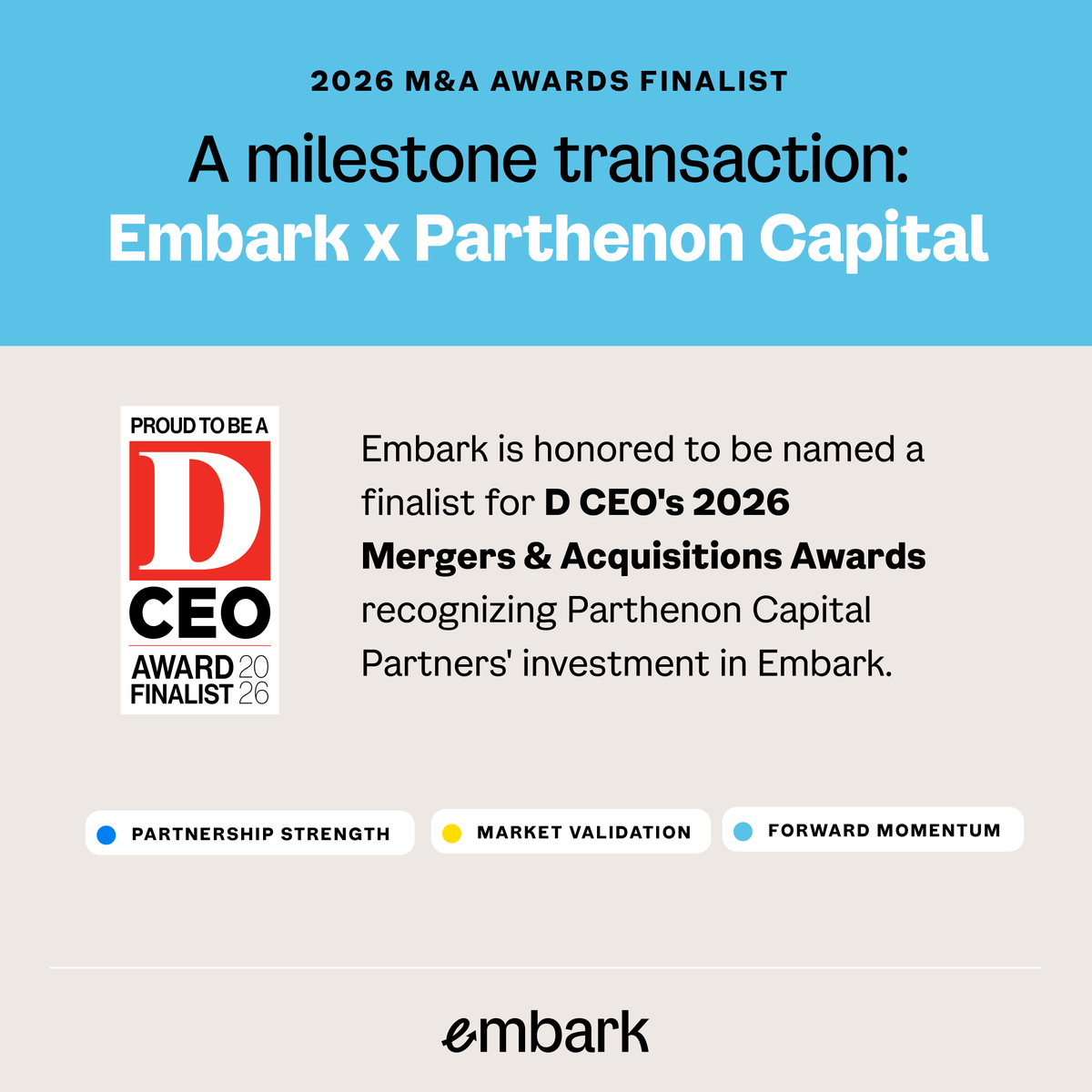 Embark tweet media