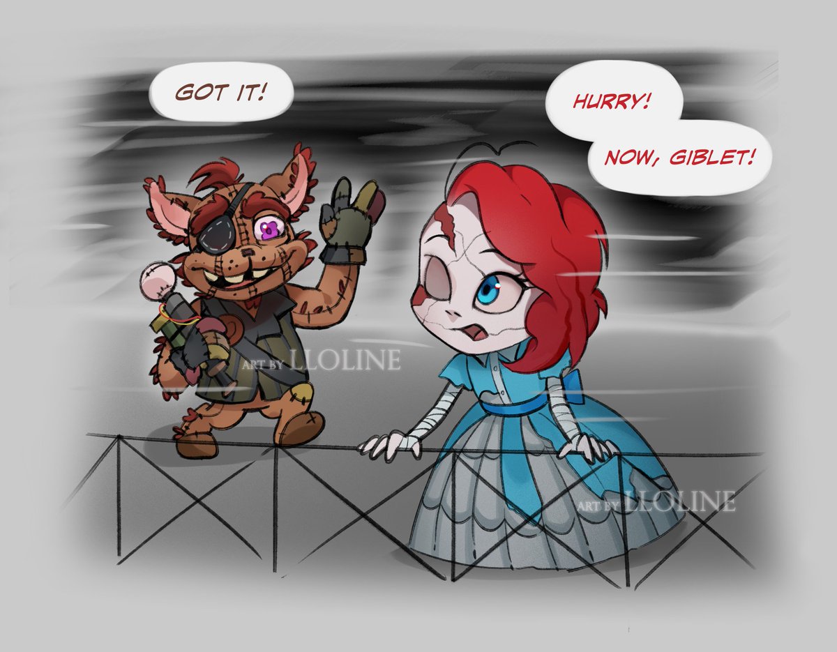 lloline1's tweet photo. that one scene that we can hear, but can not see at the end of the chapter 

#poppyplaytimechapter5 #giblet https://t.co/hhvIUAsSwD