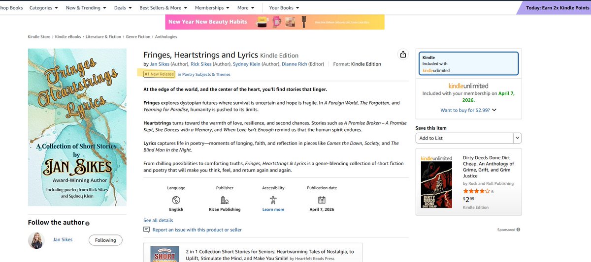 Jan Sikes, Author tweet media