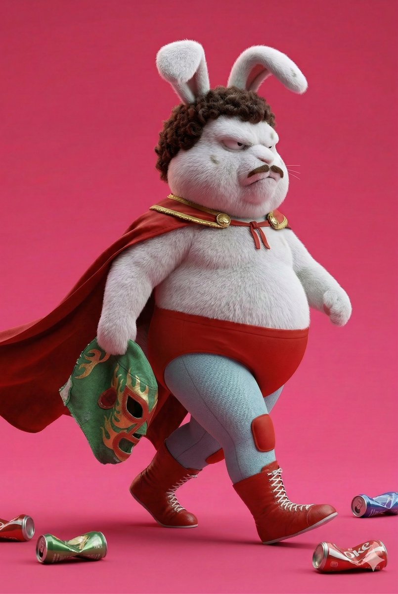 bnnylabs's tweet photo. AI is an incredible tool that came to add value, not to compete with creators. If you already have the vision, AI just multiplies your output and elevates your final delivery.

We conceptualized this Nacho Libre inspired character for a gaming platform. The technology is amazing, but it does not run itself. No CEO, CTO, or CMO has the time to sit for hours testing prompts, refining concepts, and fixing the inevitable visual errors the machine creates.

They need your agility, your industry knowledge, and most importantly, your creativity. Human vision is what actually drives the project and turns an idea into a tangible asset. The machine just accelerates the execution. You still need someone holding the steering wheel.

BNNY Labs // Character Concept