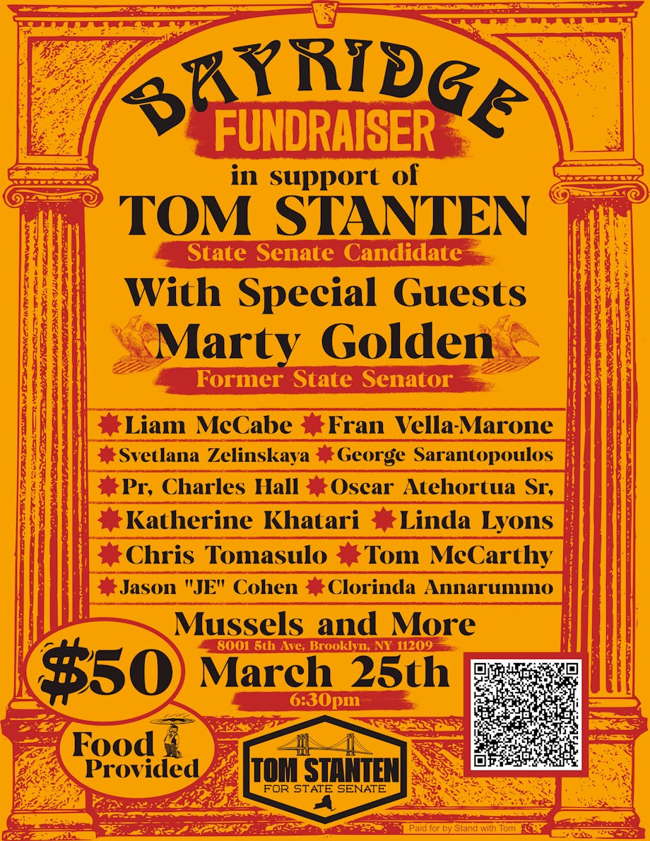 BKConservatives's tweet image. Support Tom Stanten for State Senate on March 25th! Sign in with QR Code. #brooklyn #conservative #republican #nys  #nyssenate