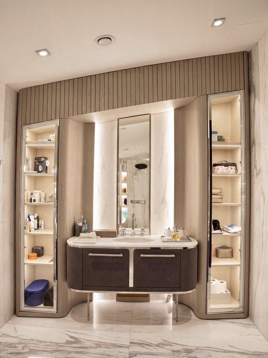 safakcak's tweet image. ⭐️ Penthouse bathroom #bathroom #interiordesign #safakcak