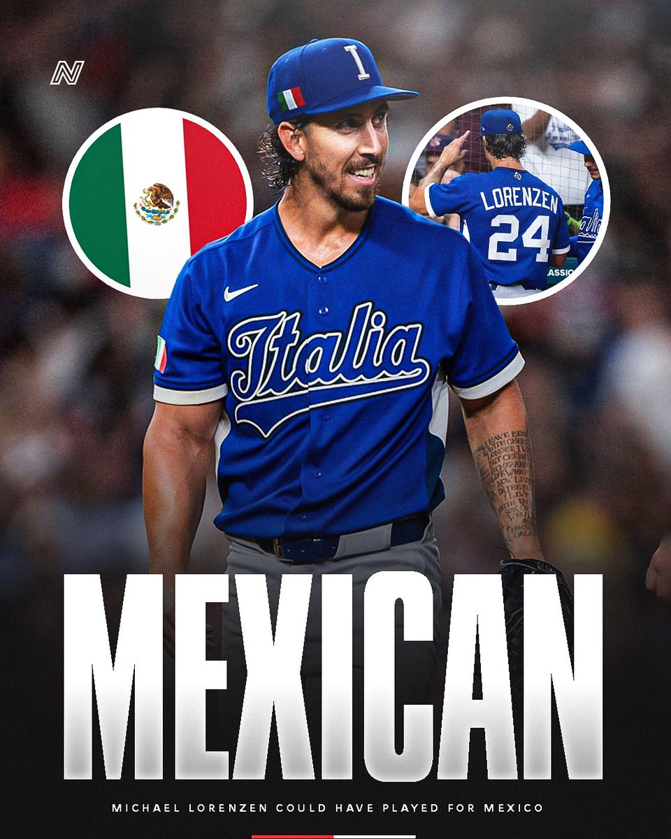 NextMexOficial's tweet image. HE’S MEXICAN… BUT MEXICO NEVER CALLED HIM😪

Michael Lorenzen could have played for Mexico, but Italy pushed harder and he ended up joining the European squad.

🇲🇽“My great-grandparents are from Jalisco. I have Mexican roots and I’m open to playing for Mexico,” he once said.