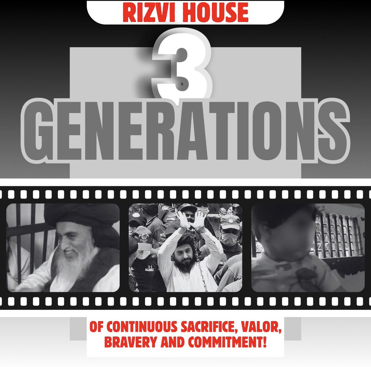 Three generations of continuous bravery☝🏻
#سعدرضوی_کوسامنےلاؤ 
Saad Rizvi