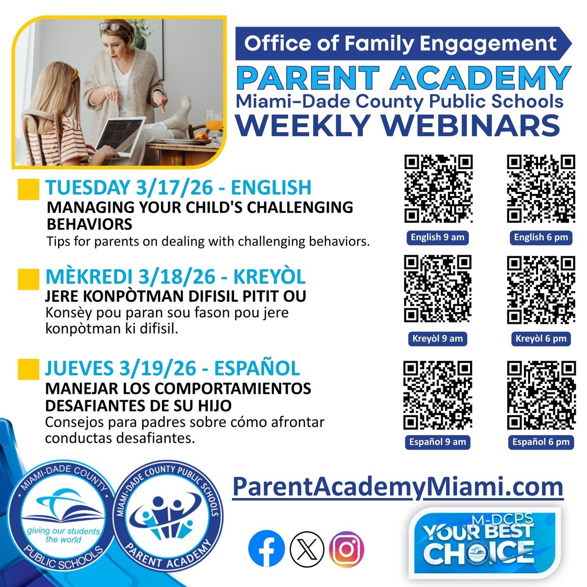 M-DCPS Parent Academy / Family Engagement tweet media