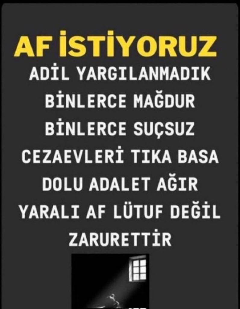 GenelAf UmutOlur
#AilemİçinEhliyetAffı