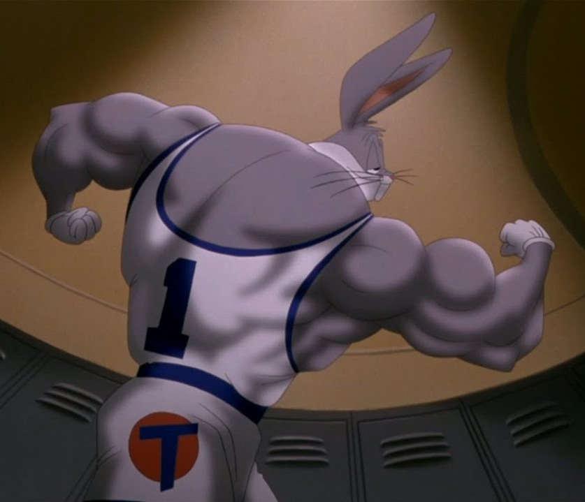 so why did yena turn into bugs bunny from space jam (1996)