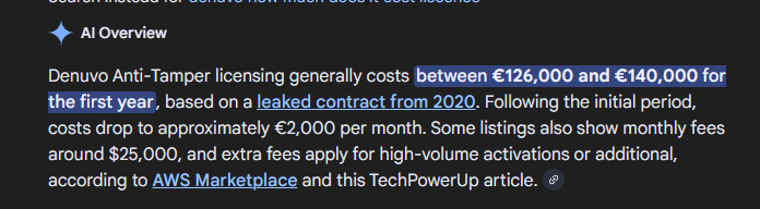 Ruukasu97's tweet image. their loss, on top of the 25k they have to pay monthly for denuvo, they will also lose a big part of the market