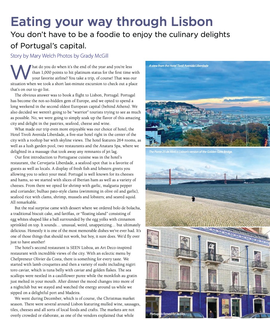 If you need a last minute getaway, Lisbon is the way to go! Had a great time and earned Platinum status on Delta. Lisbon is worth every moment! <a href="/visitportugal/">Visit Portugal</a> <a href="/tivolihotels/">Tivoli Hotels & Resorts</a> <a href="/Delta/">Delta</a>