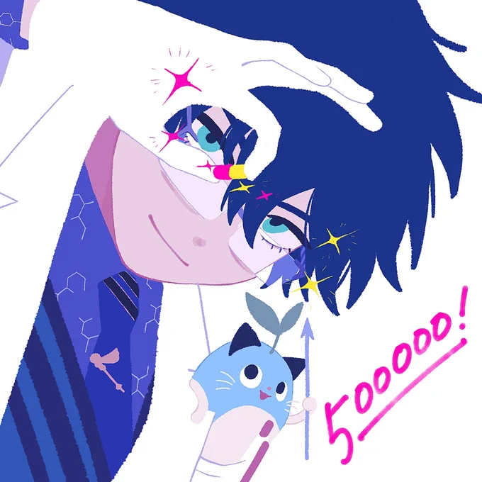 500000 #まめねことレオス