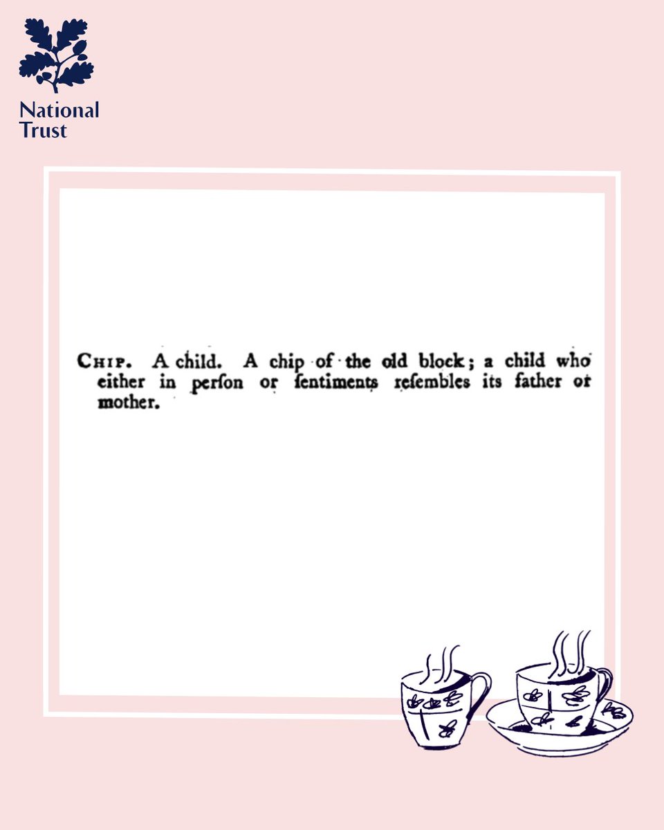 NTAssemblyRooms's tweet photo. If you've ever described your child as being a 'chip off the old block', then you're not alone - the Georgians did the same.💐 To celebrate #MothersDay, this weeks #SundaySlang is 'Chip' referring to a child who 'either in person or sentiments resembles its father or mother'👶 https://t.co/KJmpqRTKzY