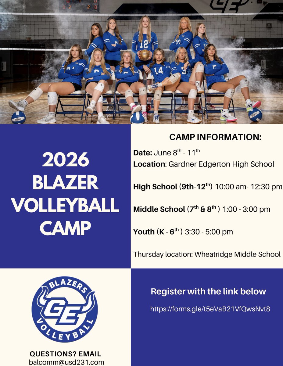 Blazer Volleyball tweet media