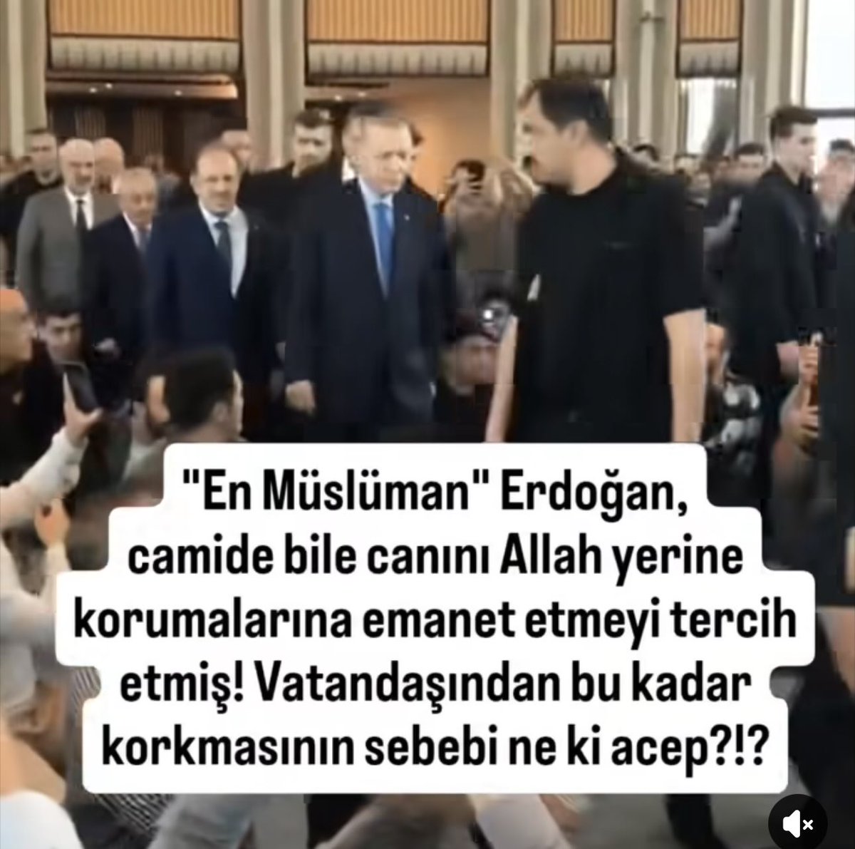 Sırat köprüsünden de korumalarla mı geçecek acaba?