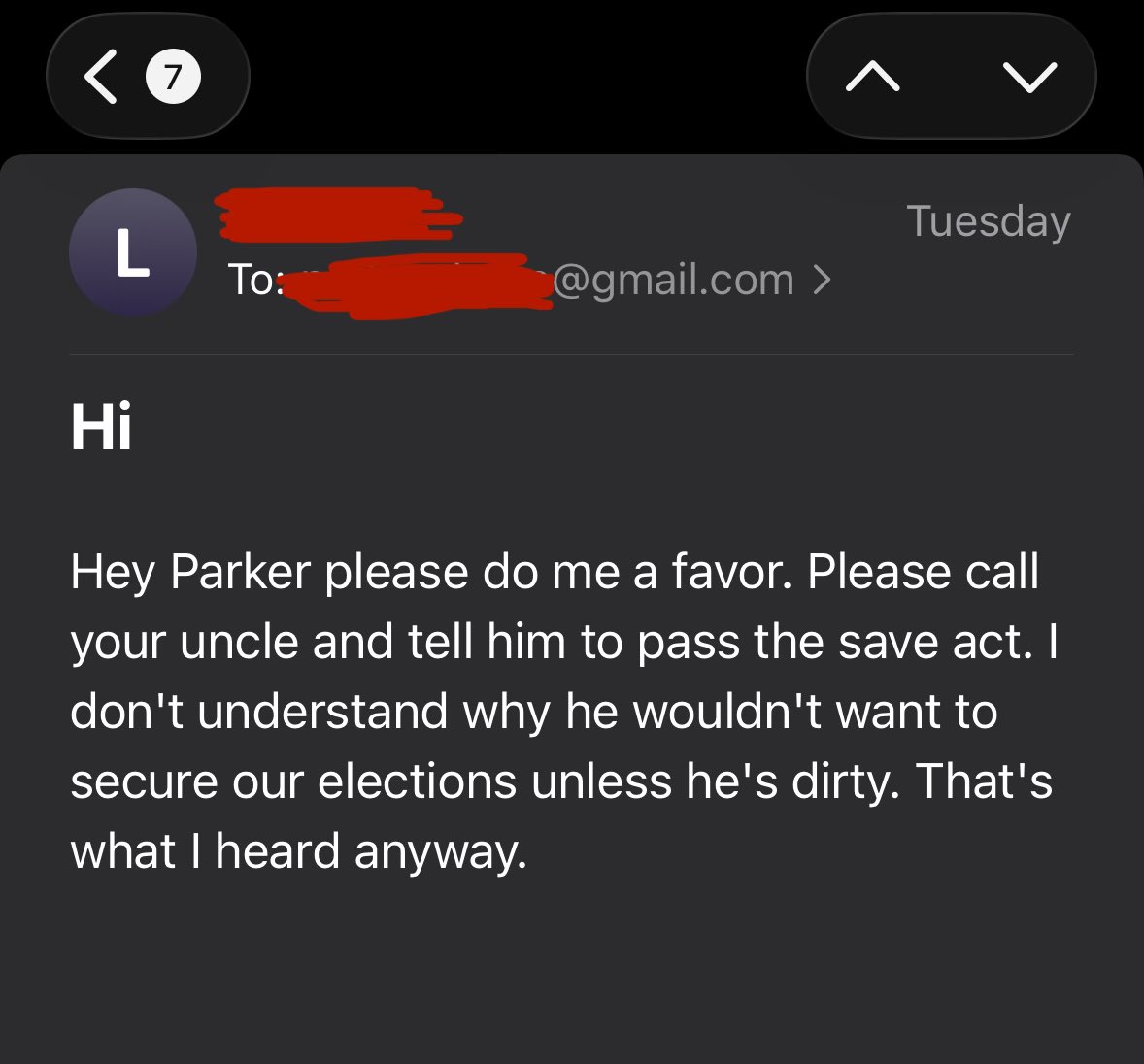Parker Thune tweet media