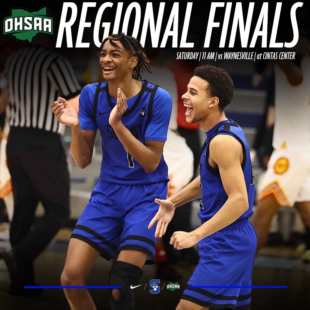 SCDAthletics's tweet photo. 𝐁𝐎𝐘𝐒 𝐁𝐀𝐒𝐊𝐄𝐓𝐁𝐀𝐋𝐋🏀
ICYMI: Summit will take on Waynesville in Saturday’s Regional Championship!

🆚: Waynesville Tigers
⌚️: 11 AM
🏟️: Cintas Center at @XavierU 
🎟️: https://t.co/ZfHCu5QKiQ

#GoKnights⚔️ https://t.co/tI1uIYCMhA
