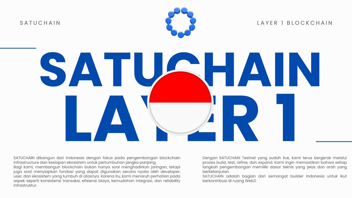 Satu Chain | Layer 1 Blockchain tweet media