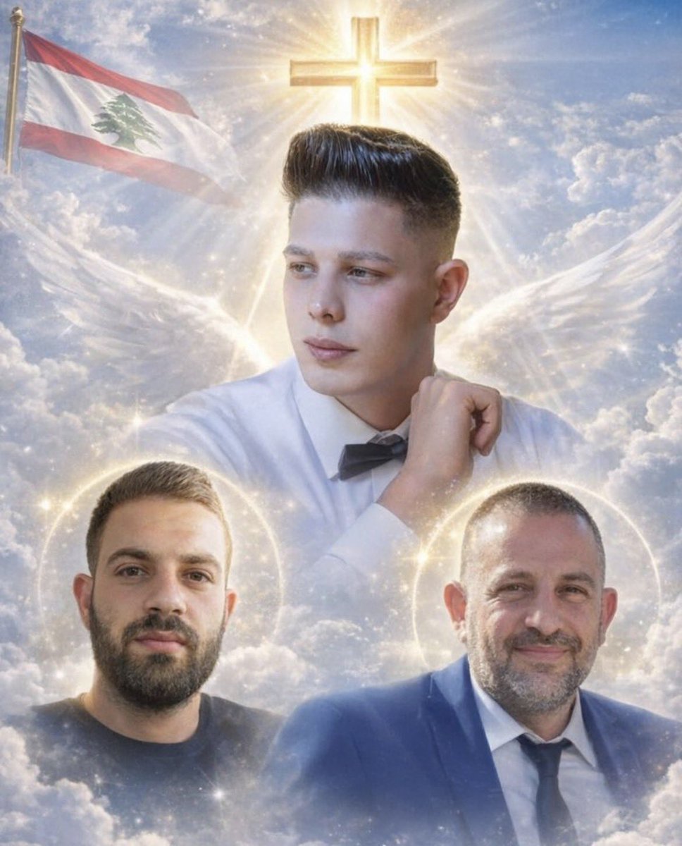 ✝️🇱🇧 عاجل: ثلاثة شهداء مدنيين مسيحيين من #عين_إبل بطائرة مسيرة إسرائيلية أثناء قيامهم بإصلاح الوصول إلى الإنترنت في قريتهم.
عين إبل قرية مسيحية في جنوب لبنان تقع على الحدود. تحية إجلال وإكبار لشهداء: شادي عمار، إيلي دهرج، وجورج خريش.