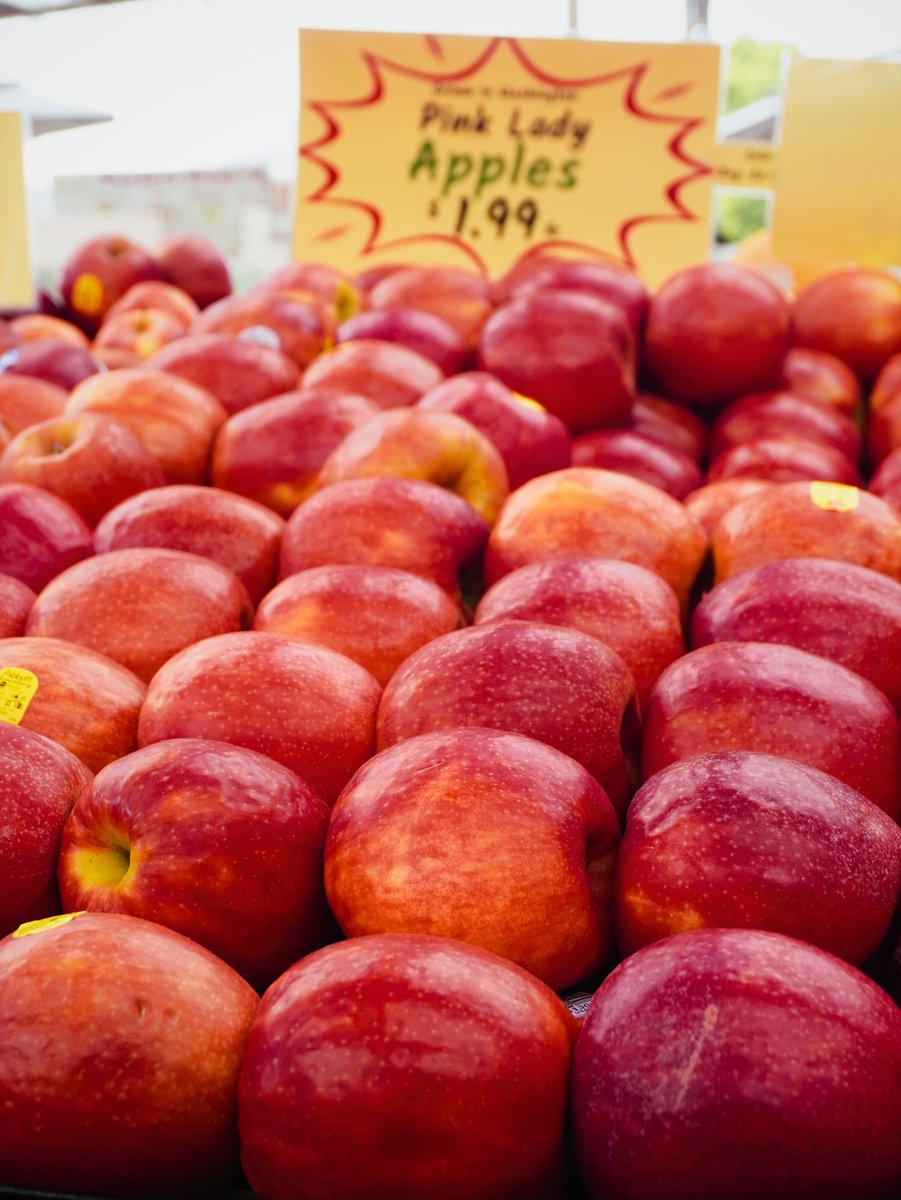 Pink Lady apples looking sharp on the retail display 🍎Bright color, crisp bite, and that sweet-tart flavor shoppers love. Always great seeing fruit like this showing well with Kimball Produce Sales. #PinkLadyApples #FreshProduce #ProduceLife