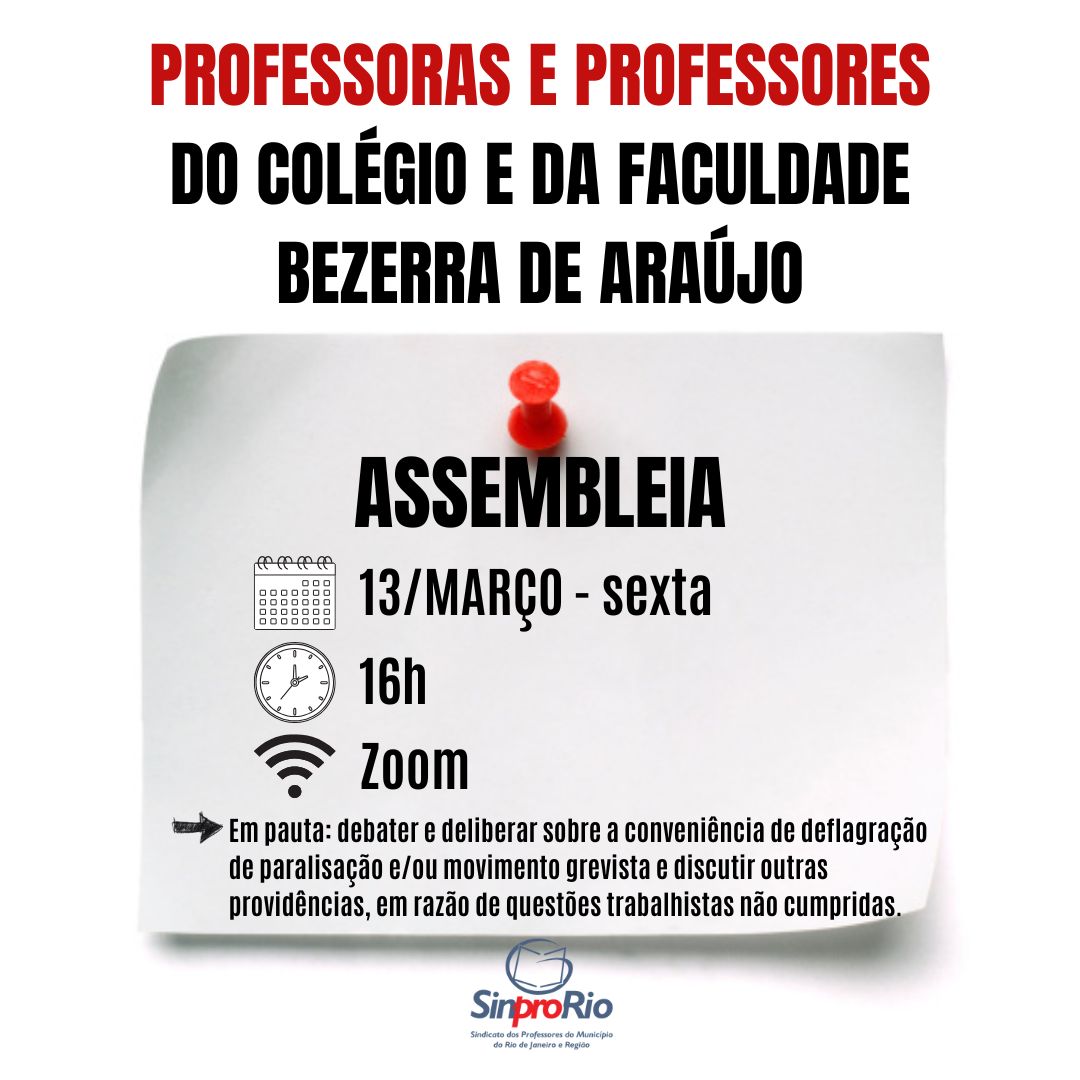 Professor/a, sua participação é fundamental!

Conheça a pauta no edital pelo site do Sinpro-Rio - sinpro-rio.org.br, no campo das notícias.