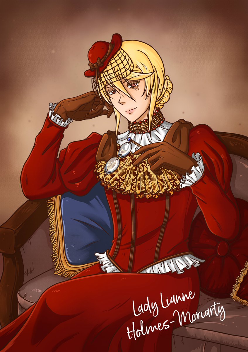 Lianne Holmes strikes back thanks to chapter 92 and that dress Bond showed Moran and said it's for William. I saw many drawings of William in that dress now, so I decided to joint too as warm up. Please Sensei, William undercover case with Sherlock and I can die happy.