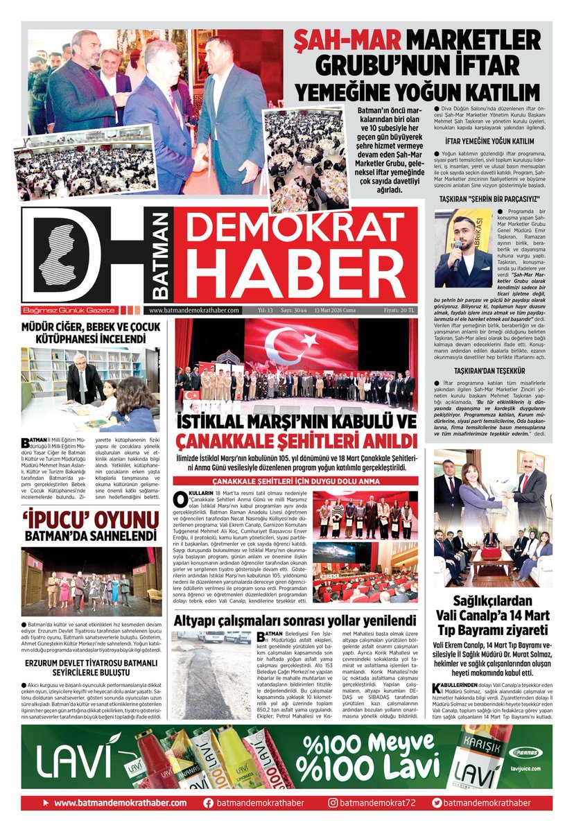 Batman gündemi  demokrat  haberde