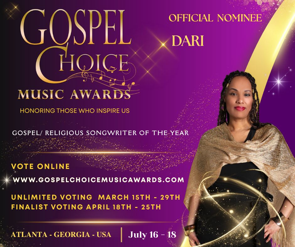 dari_tweet's tweet photo. ✨Gospel Choice Music Awards  2026✨ - Nominations - Atlanta - Georgia USA -  Dari
Voting opens on March 15  / Les votes débutent le 15 Mars : 
VOTE ONLINE : 
https://t.co/uJv9882qlm
#GCMA #awards #gospelchoicemusicawards #gospel #atlanta @GospelchoiceAwd https://t.co/v9PCxAkn9t