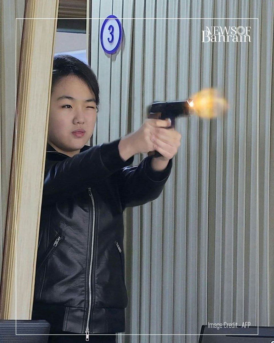 haiderBYR's tweet image. North Korea releases new images of leader Kim Jong Un and his teenage daughter Kim Ju Ae firing pistols at a munitions factory, fueling speculation that she is being prepared as the country’s future leader.

#NewsofBahrain #news #Bahrain #Manama