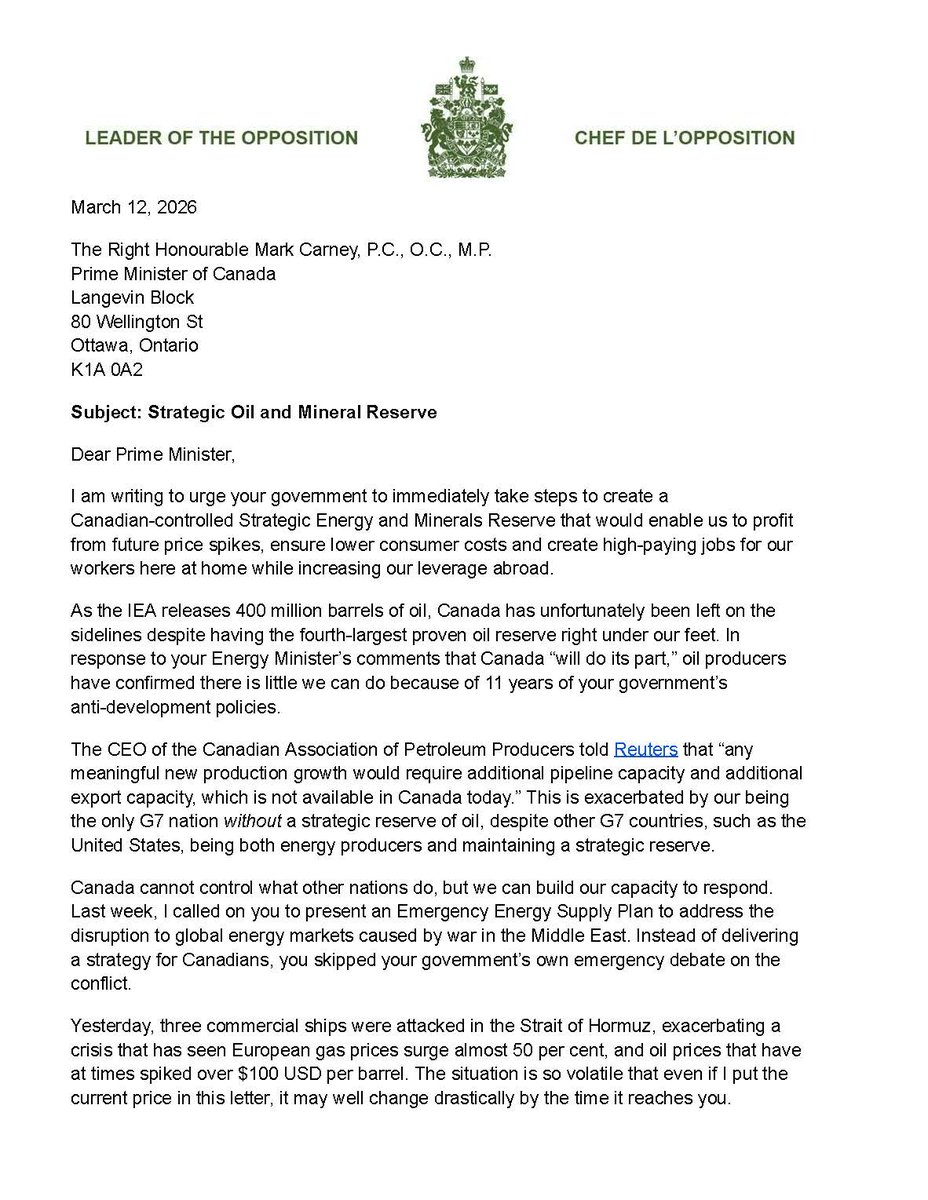 Pierre Poilievre tweet media