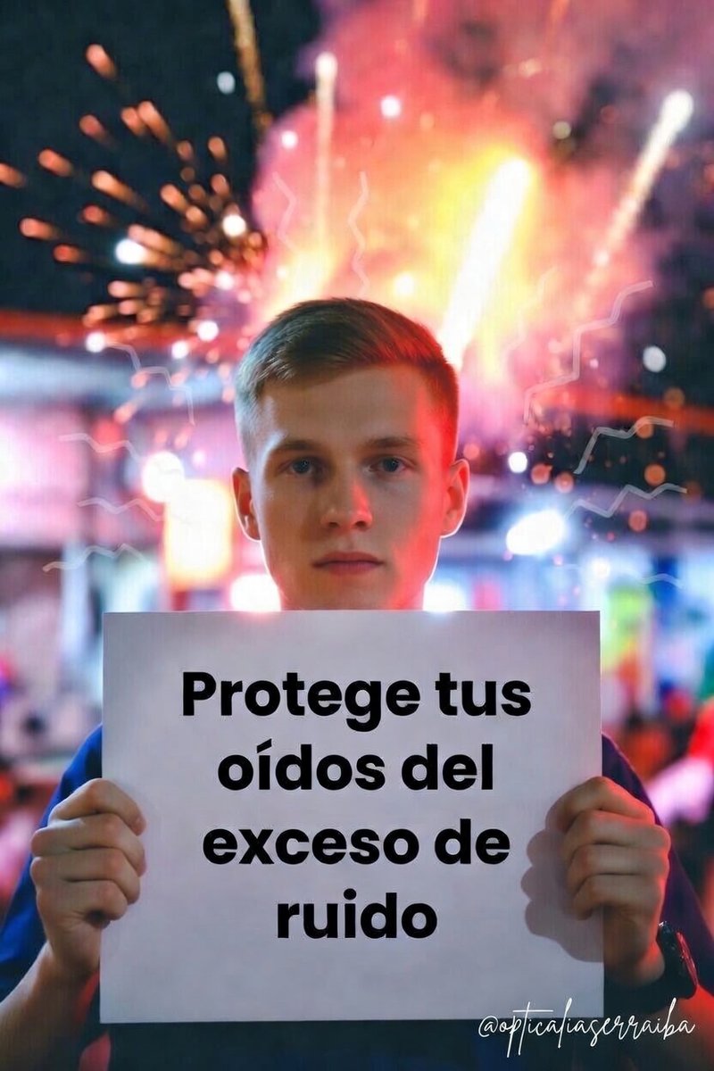 OpticaSerraiba's tweet photo. Protege tus #oídos👂 del exceso de #ruido.
🧨
#tapónAuditivo #taponesOídos #fallasValencia #protecciónLaboral
En #OpticaliaSerraiba tb cuidamos tu #SaludAuditiva https://t.co/MUay2m8eTP