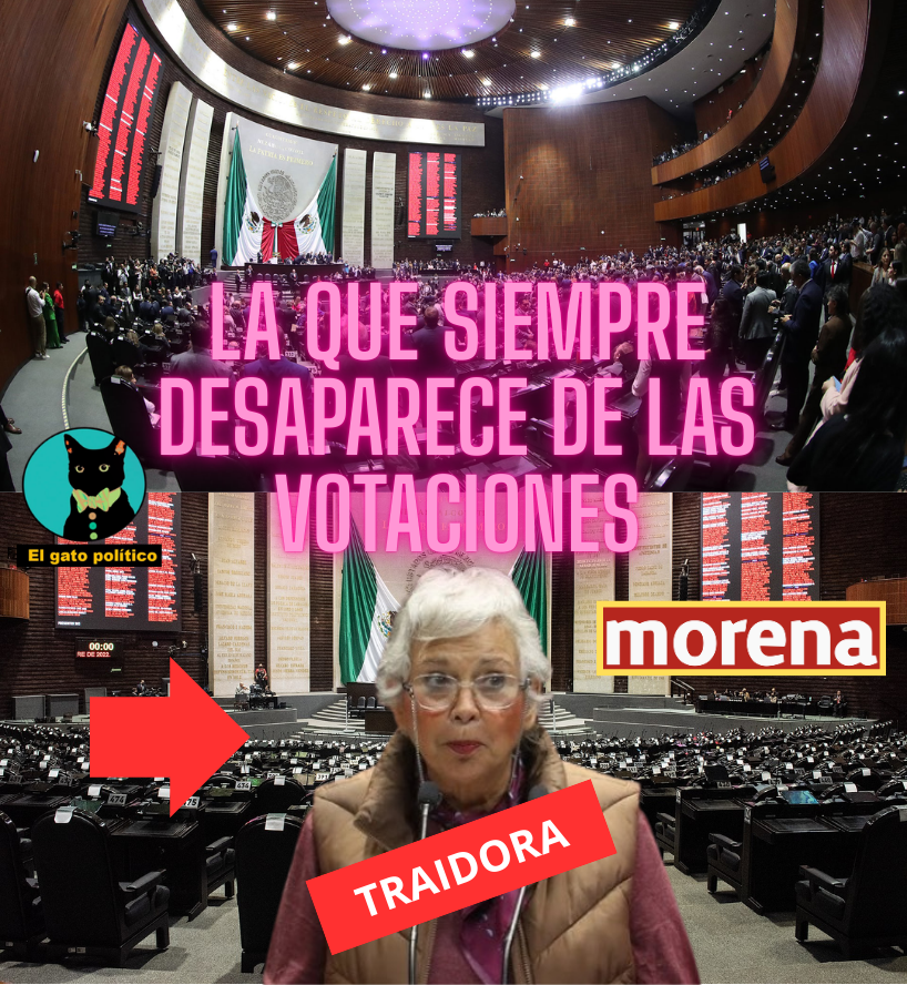 🔴​🔴Fuera máscaras.
Que nadie se olvide que Olga Sánchez Codero, diputada plurinominal y exministra de la SCJN:

✅Se ausentó en la Reforma Judicial porque tocaba sus intereses y los de su familia.
✅Se ausentó ayer en la Reforma Electoral porque iba a perder privilegios.

Hoy
