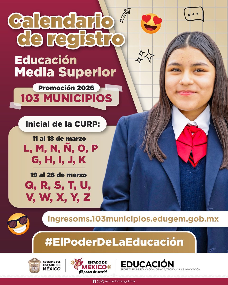 cbt_morelos's tweet photo. Que no se te pase !!

Recuerda, el registro para la educación media superior, ya está en proceso, recuerda que es por orden alfabético, te compartimos las fechas, no dejes pasar esta oportunidad.✨
En el CBT Morelos te esperamos 🙌 https://t.co/nOzc6ICKF6