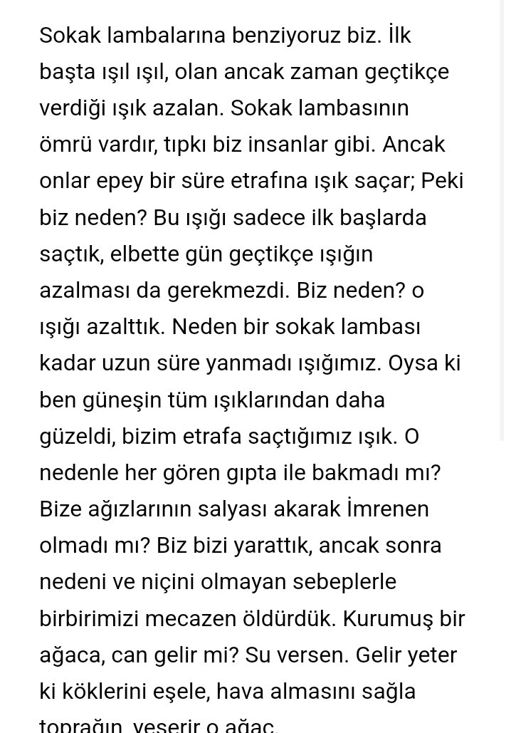 Sadece 10 dakika içinde, içimden gelenleri yazdım hepsini tek gönderi olarak gönderemeyeceğim için ekran resmi aldım.