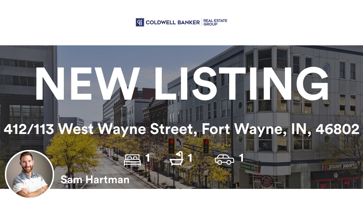 KeepingitRE260's tweet photo. 🛌 1 🛀 1 🚘 1
📍 412/113 West Wayne Street, Fort Wayne, IN, 46802

My latest listing on RateMyAgent.

https://t.co/PD8NL7QuTL

...
#ratemyagent #realestate https://t.co/HHmFf8DaBF