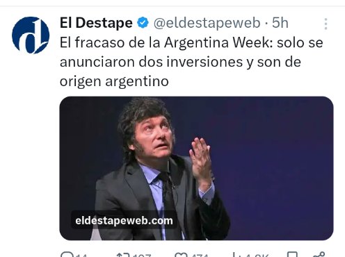 <a href="/JMilei/">Javier Milei</a> Contalo como quieras esas inversiones  darán aumento a los jubilados,  ah!!!! no para , es dato de Narnia , no se cansan de mentir, no tienen dignidad