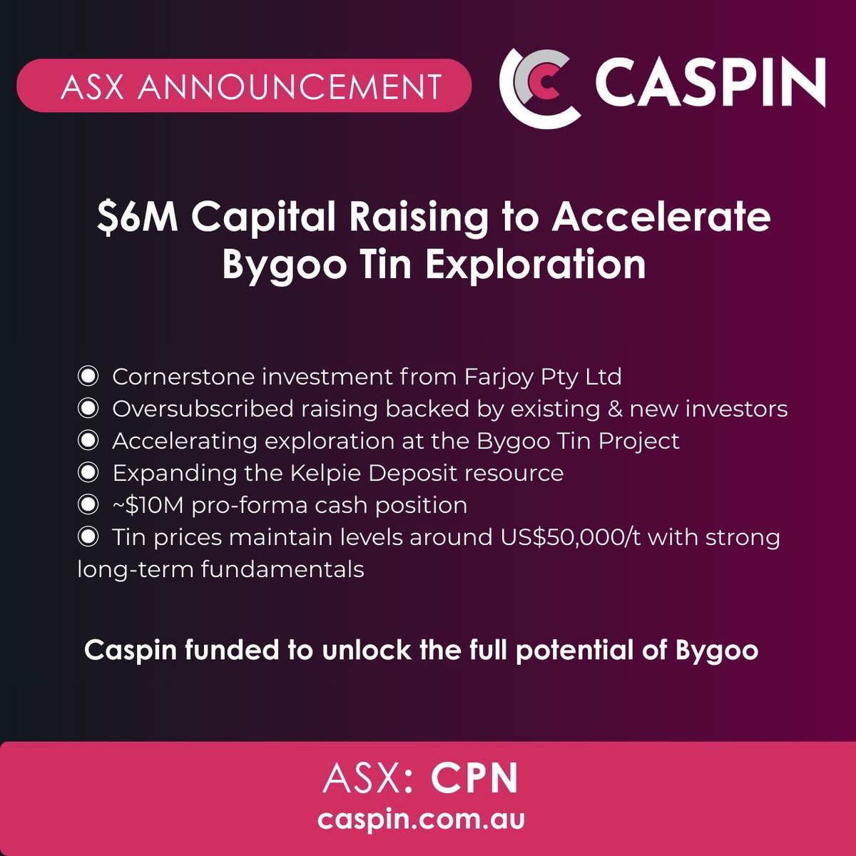 Caspin Resources Limited tweet media