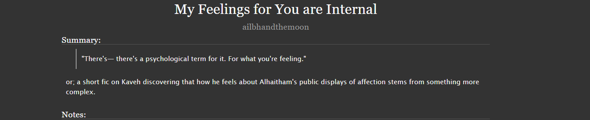 Ever since reading about this allegory, it's been on my mind and I sat down and wrote a short haikaveh fic regarding it. Enjoy <33

archiveofourown.org/works/81094756