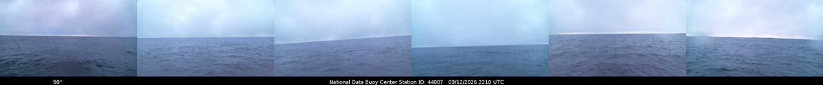 MaineBuoys's tweet photo. Portland, Maine: Winds coming in from the North, sustained winds of 5.0 m/s, and gusting up to 7.0 m/s!
#noaa #ndbc #buoy #Maine #coast #weather #ocean https://t.co/1UX1yIATxz