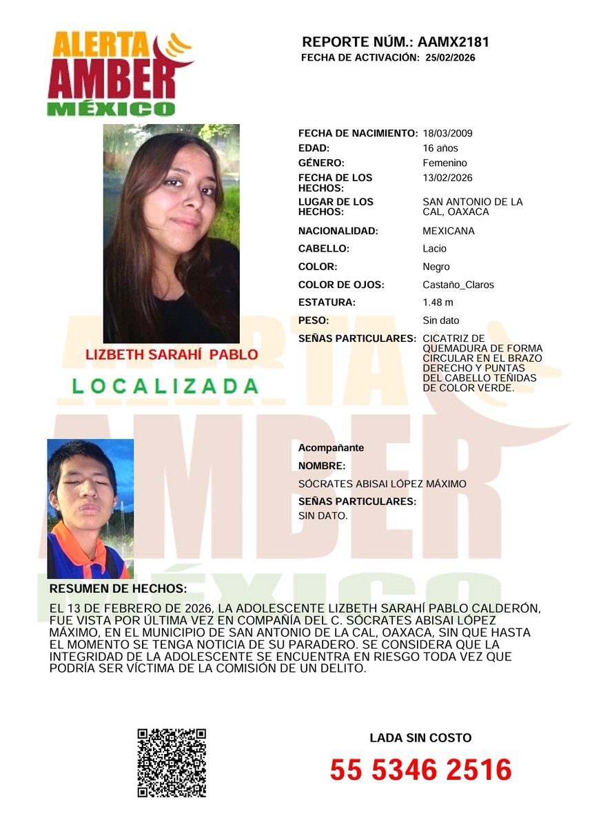 Alerta AMBER México tweet media