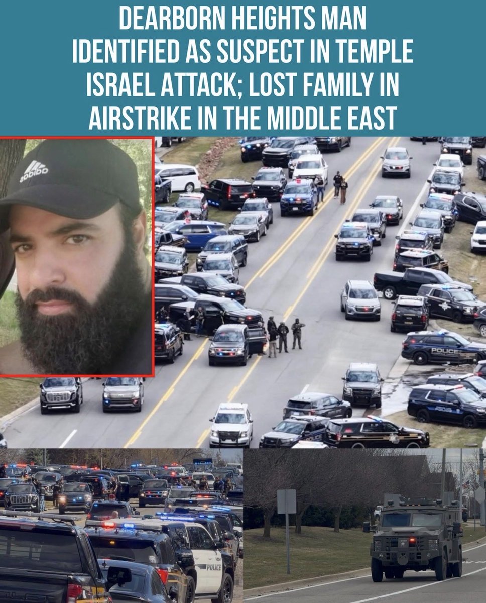 KimKatieUSA's tweet image. According to reports from Metro Detroit News and other local sources, the individual identified as the truck driver in the incident at Temple Israel in West Bloomfield Township is Ayman Ghazali, a resident of Dearborn Heights. 

Sources indicate that he had recently suffered the
