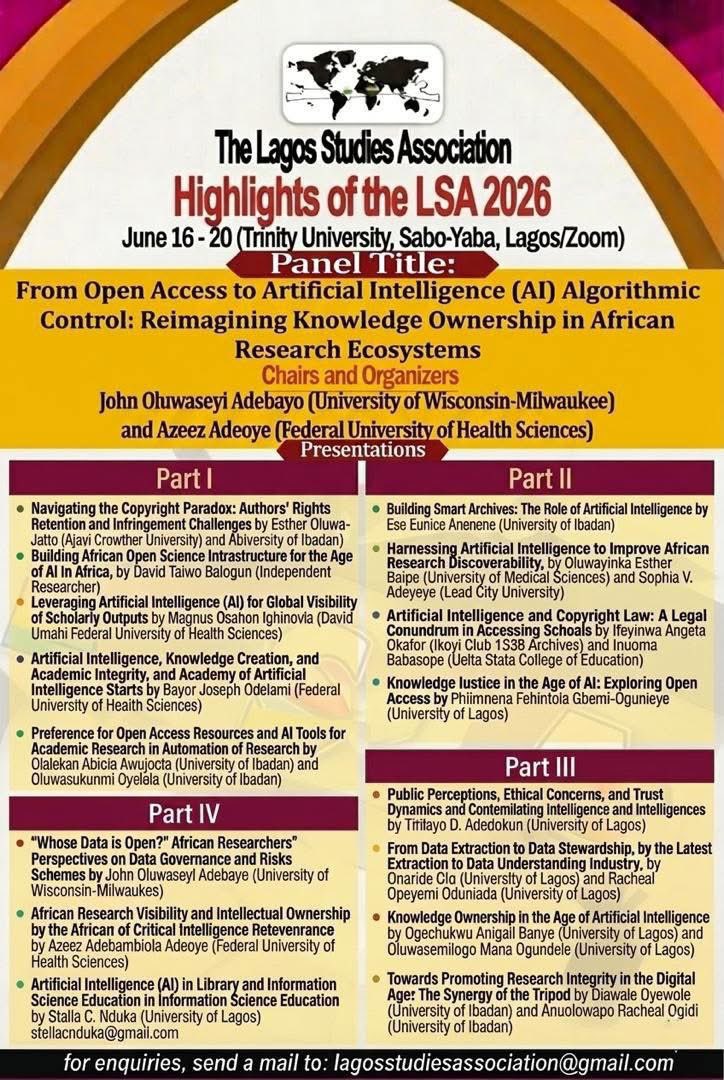 Lagos Studies Association tweet media