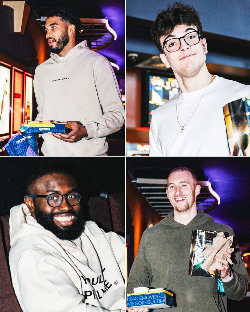 YahooSports's tweet image. Jaylen Brown &amp;amp; Sam Hauser hosted a movie night during the Celtics’ day off in Oklahoma City 🍿

(via @celtics)