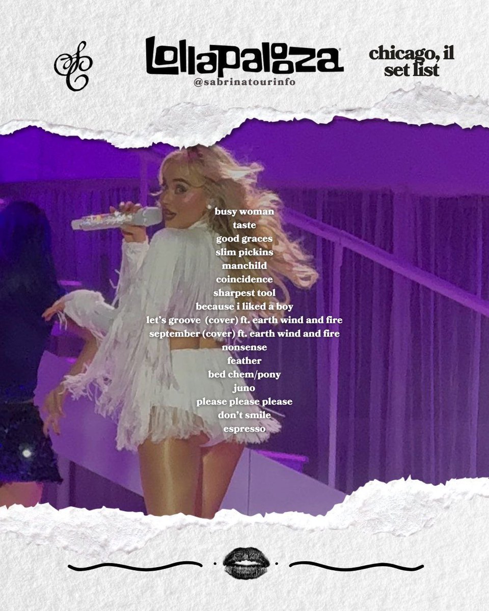 brinabusywoman's tweet photo. Based on her last festival and tour setlist, how much different do you think it’s going to be? https://t.co/AN4jlozGIb