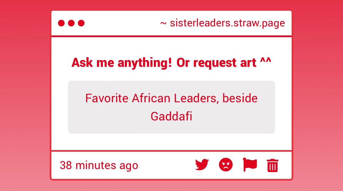 THOMAS SANKARA (popular choice, but for good reason) Idi Amin, Patrice Lumamba, Nkrumah. Probably forgetting a few favs but yk