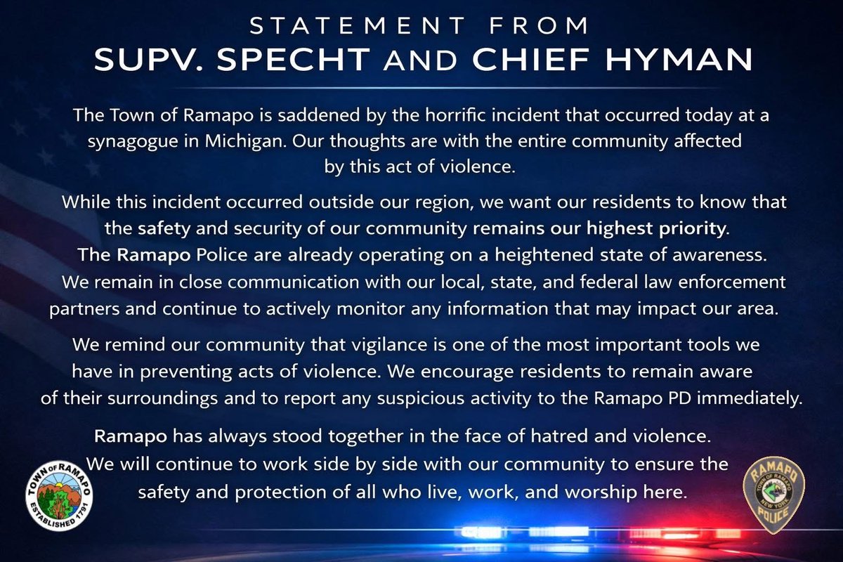 Ramapo Police Dept. tweet media