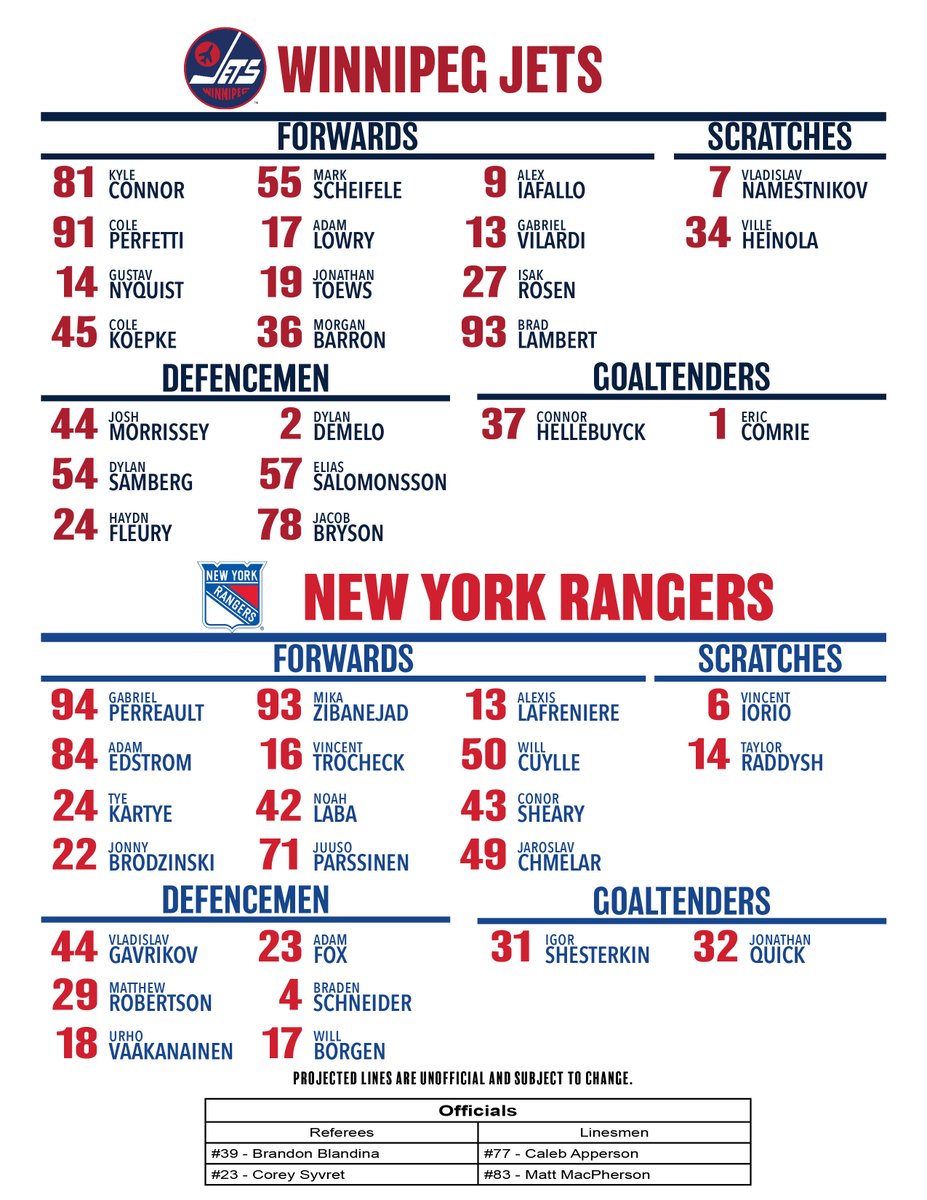 Winnipeg Jets PR tweet media