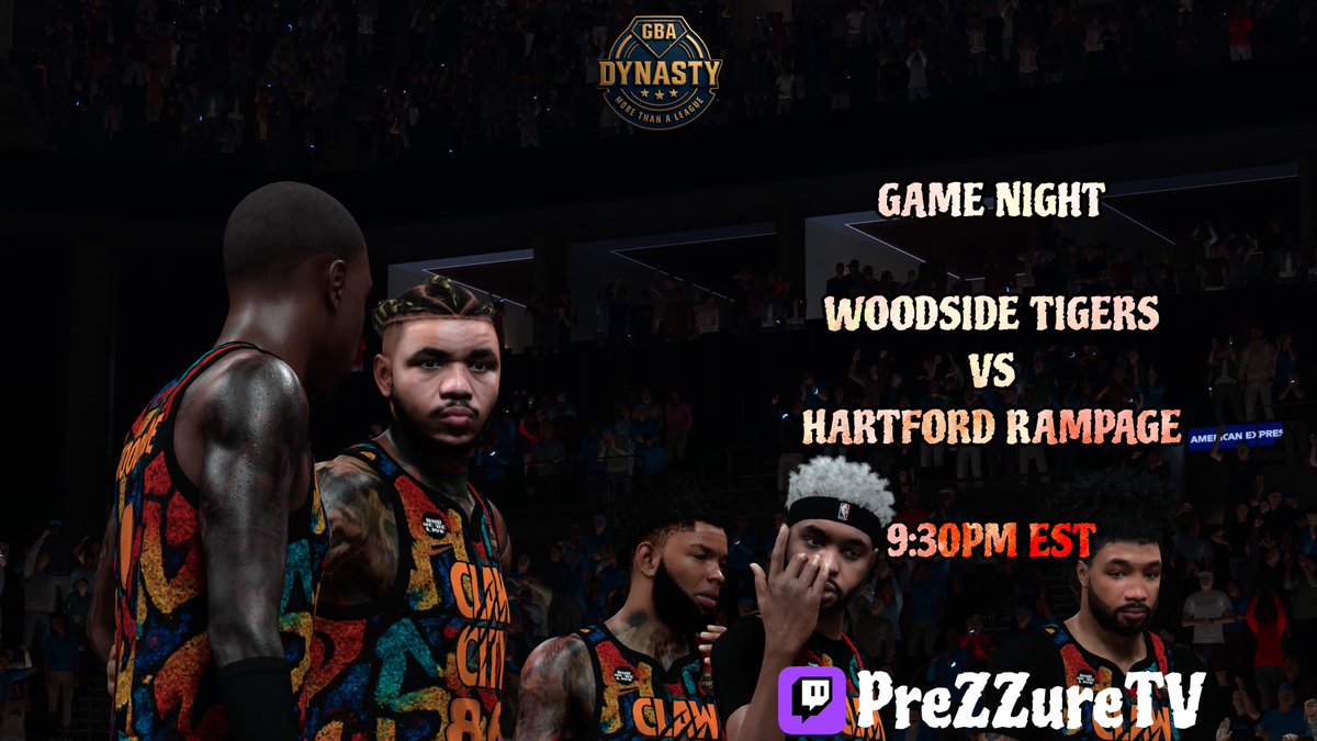 WoodsideTigers's tweet photo. Game Night! @GBAProAmLeague

Woodside Tigers vs Hartford Rampage 9:30PM EST.  Stream: https://t.co/yRJmtTmRY2

#RoarSide
#ClawCity
#EyeOfTheTiger https://t.co/7uv7QBTnE1