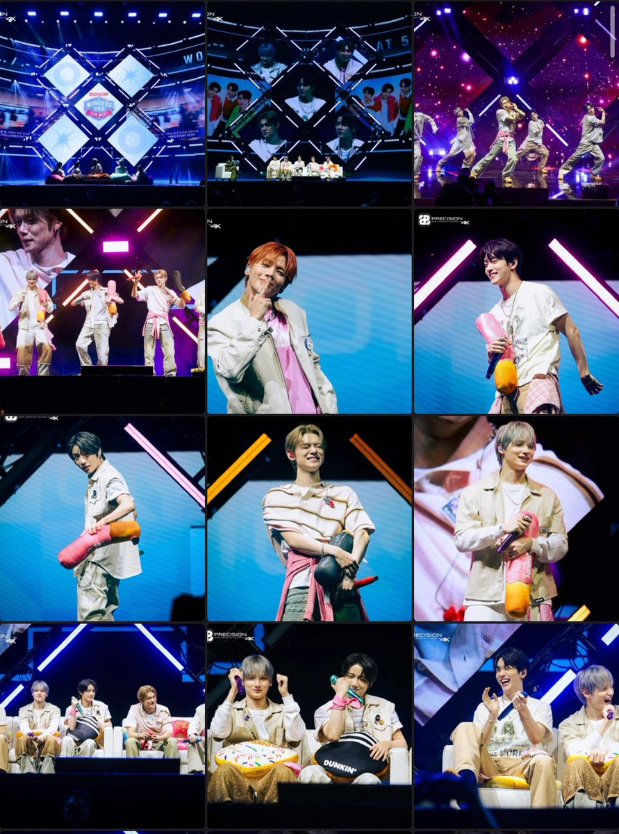 abcsbinnie's tweet photo. dunkin’s official coverage partner shared @TXT_members’ photos during the event 🥹🩵 

(a thread) https://t.co/RfMw8J93eZ
