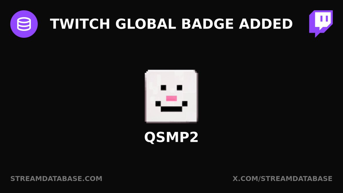 Twitch global badge added: QSMP2