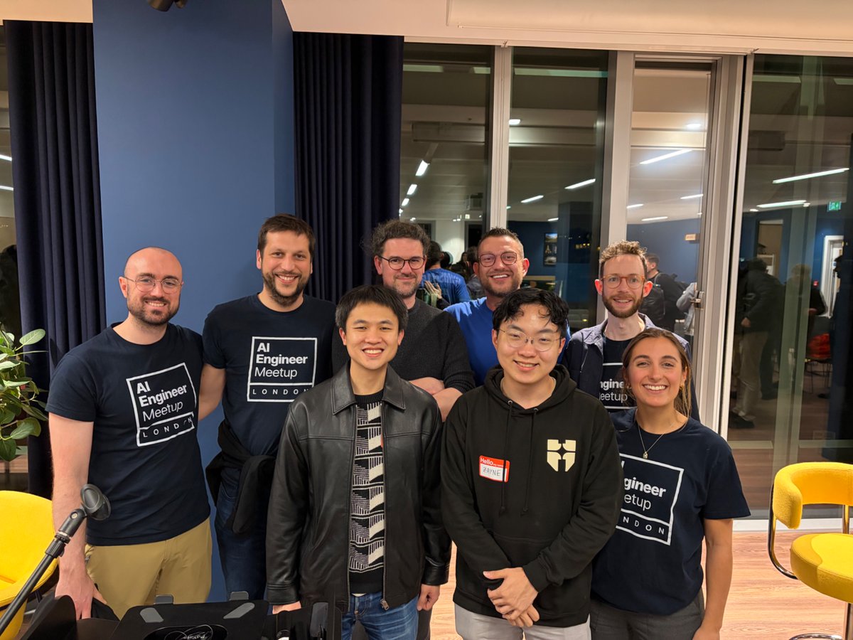 dctanner's tweet photo. Epic AI Engineer London Meetup tonight. Thanks to everyone who came. Love this community. 

Thanks to our speakers @badlogicgames, @dougli_ &amp; @zeyu1337 

Plus special guest @steipete who joined us for a Q&amp;A at the end! https://t.co/kgITfKzfZD